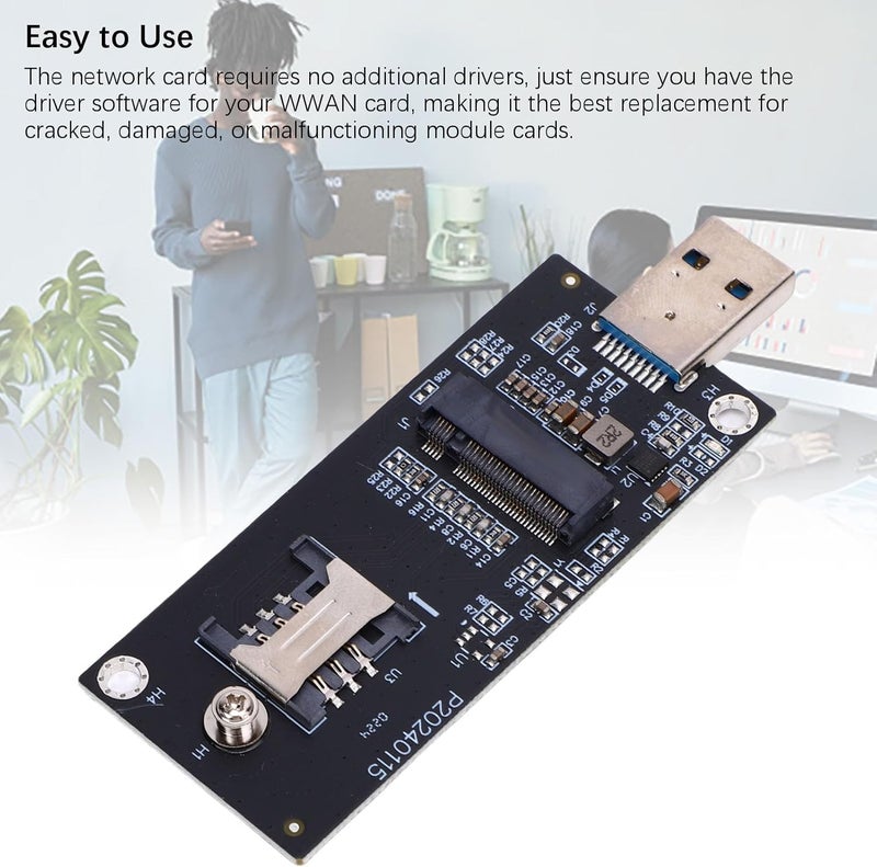 Yoidesu EM7455 4G 5G Module Network Card, 300Mbps Download Speed 50Mbps Upload Speed, PCIe M.2 Replacement EM7455 Network Card, for Latitude 7000, 5000, Etc - Image 5
