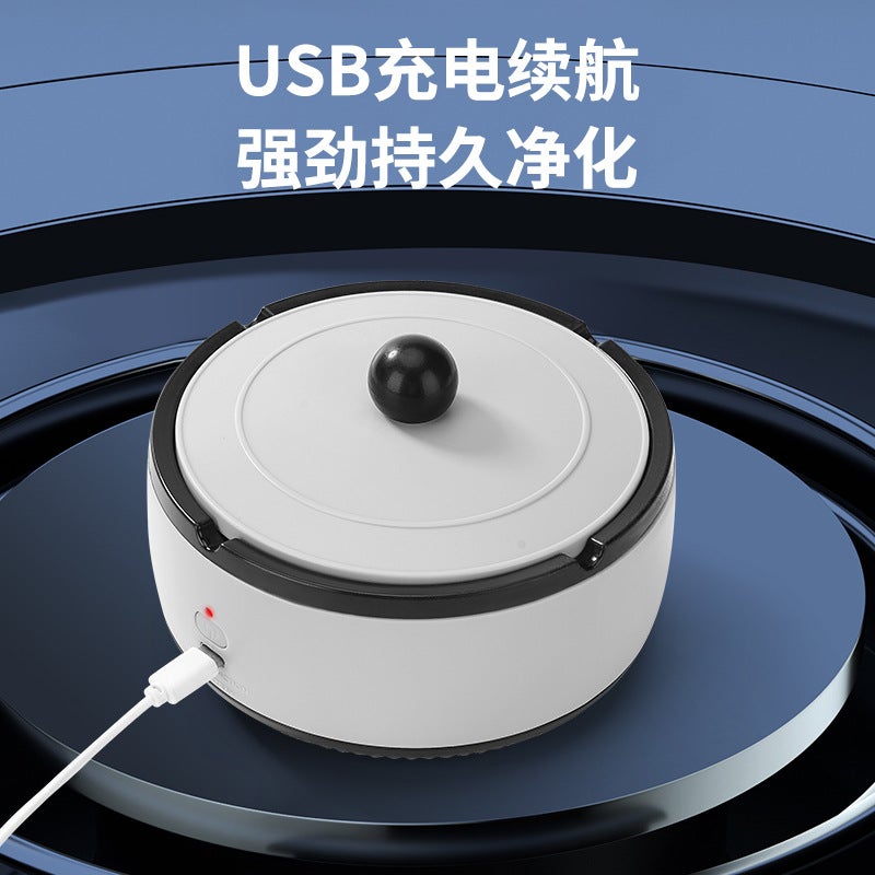 New Usb Rechargeable Ashtray Air Purifier Household Living Room Car-Mounted Ashtray To Remove Secondhand Smoke - Image 2