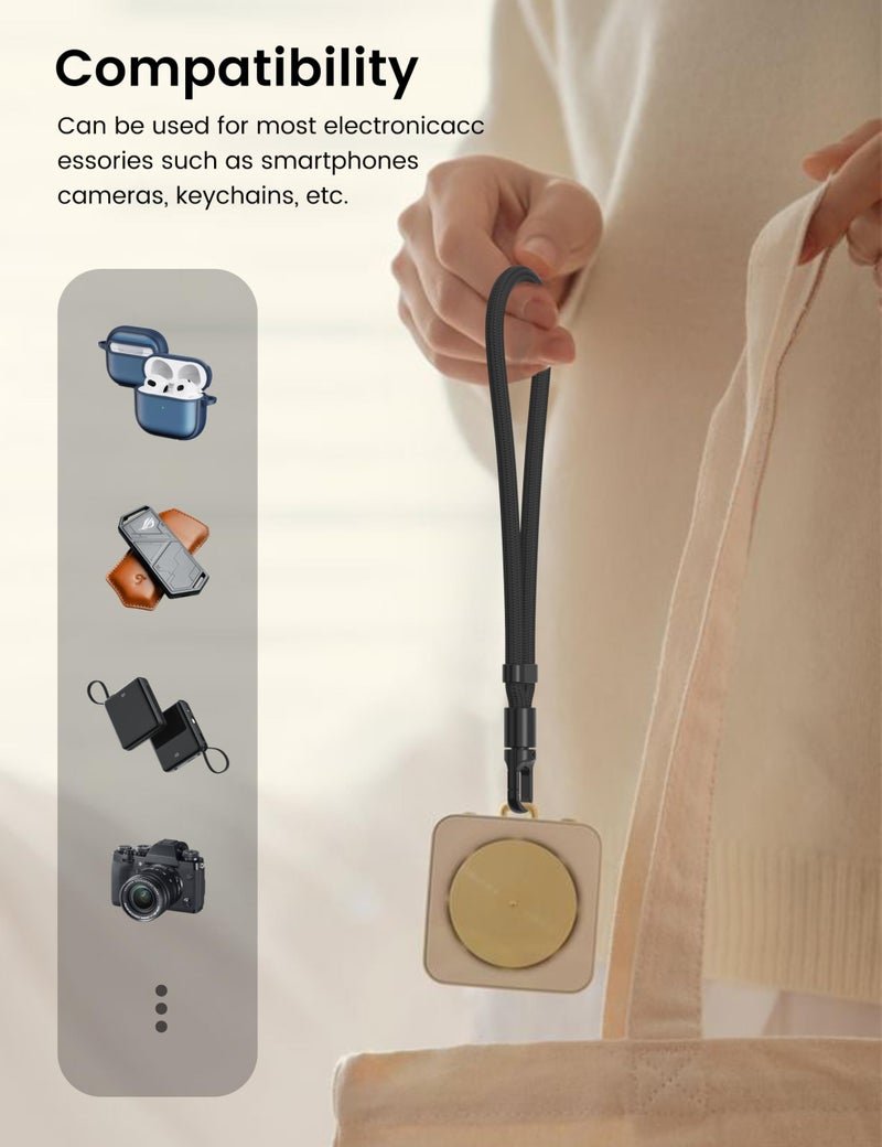 POHFP Phone Wrist Strap, Anti Theft Phone Strap, Adjustable Cell Phone Lanyard Strap with 360Â° Rotating Hook, Hand Wrist Strap Lanyard with Tether Tabs for Smartphones - Image 5