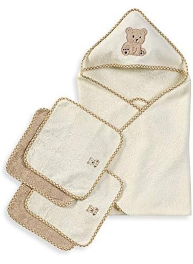 Spasilk Spasilk Bath Hooded Towels & Washcloths Set for Babies  - Image 5