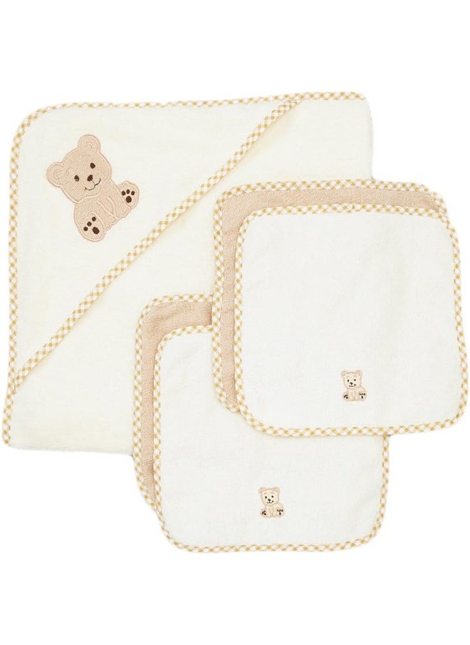 Spasilk Spasilk Bath Hooded Towels & Washcloths Set for Babies  - Image 4