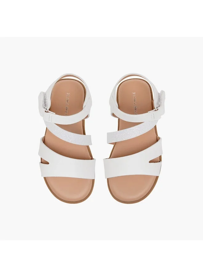 فلورا بيلا من شو إكسبرس صنادل بناتي بشريط تفصيلي وإغلاق بخطاف وحلقة