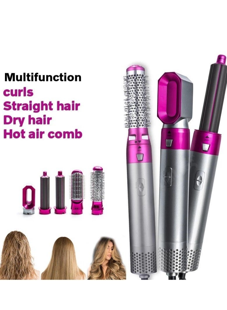 ELTRAZONE Hair Dryer 5 in 1 Hair Blower Brush Hair Curler, Hair Curler, Electric Hair Dryer, Rotating Hot Air Brush for All Hairstyles - Image 1