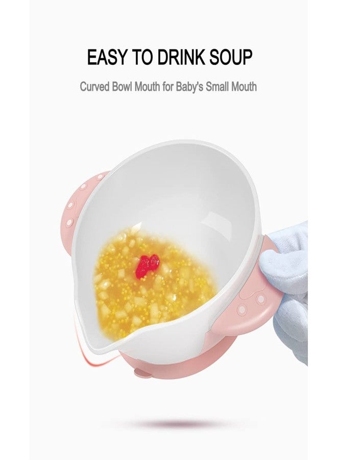GUCHIGU Meal Bowl with Spoon & Fork Set for Baby/Toddler/Kids | Microwave Safe, Anti Skid, Portable, Unbreakable Baby Feeding Utensil | 1 Bowl, 1 Fork and 1 Spoon | 3 Pcs (Grey) - Image 3