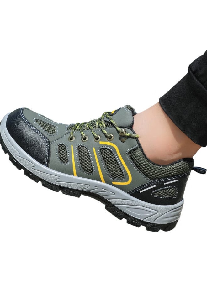 Jingtu Safety Shoes For Men, Wear-Resistant, Steel Toe Cap, Puncture-Proof, Protective Work Boots For Construction Sites, Functional Shoes 9157 Size 37 - Image 2
