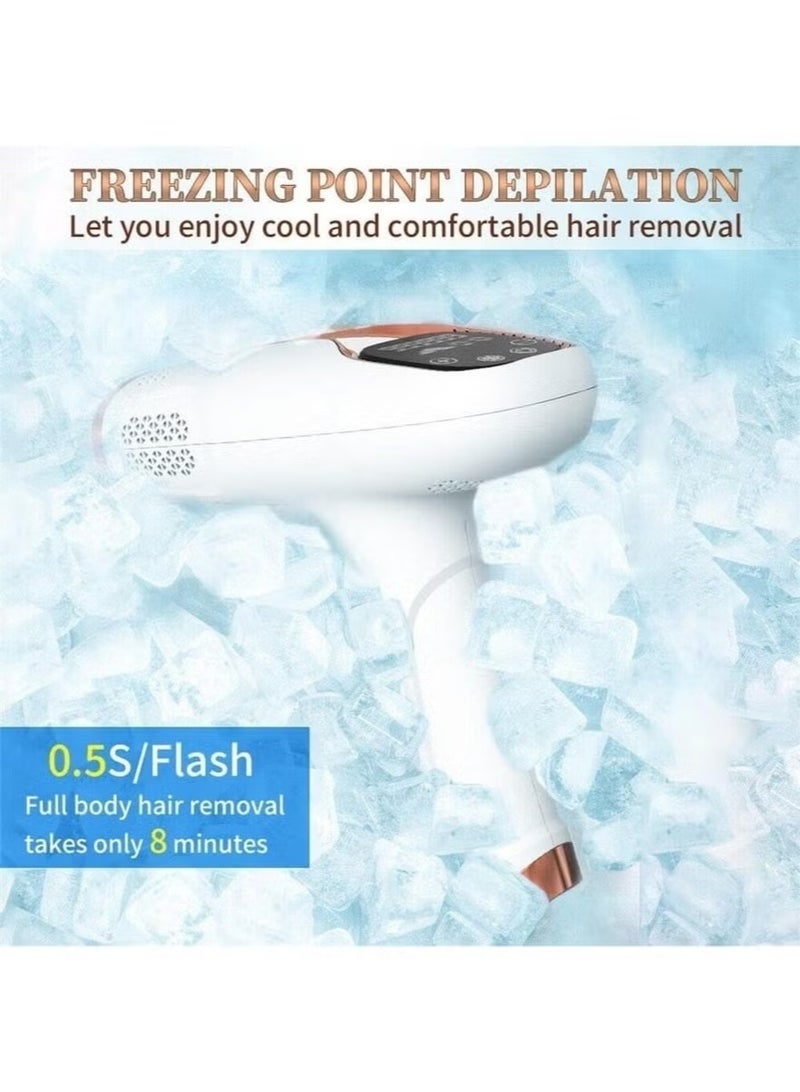 IPL Home Laser Hair Removal Device with Ice Cooling – 5 Energy Levels Painless Permanent Reduction - Image 3