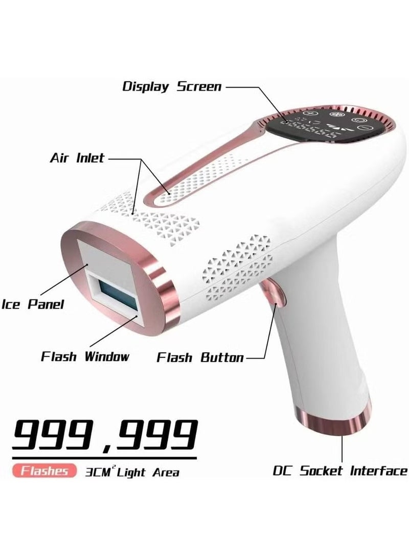 IPL Home Laser Hair Removal Device with Ice Cooling – 5 Energy Levels Painless Permanent Reduction - Image 4