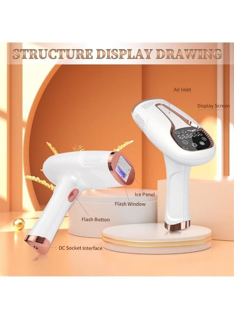 IPL Home Laser Hair Removal Device with Ice Cooling – 5 Energy Levels Painless Permanent Reduction - Image 2