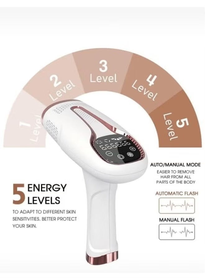 IPL Home Laser Hair Removal Device with Ice Cooling – 5 Energy Levels Painless Permanent Reduction - Image 1