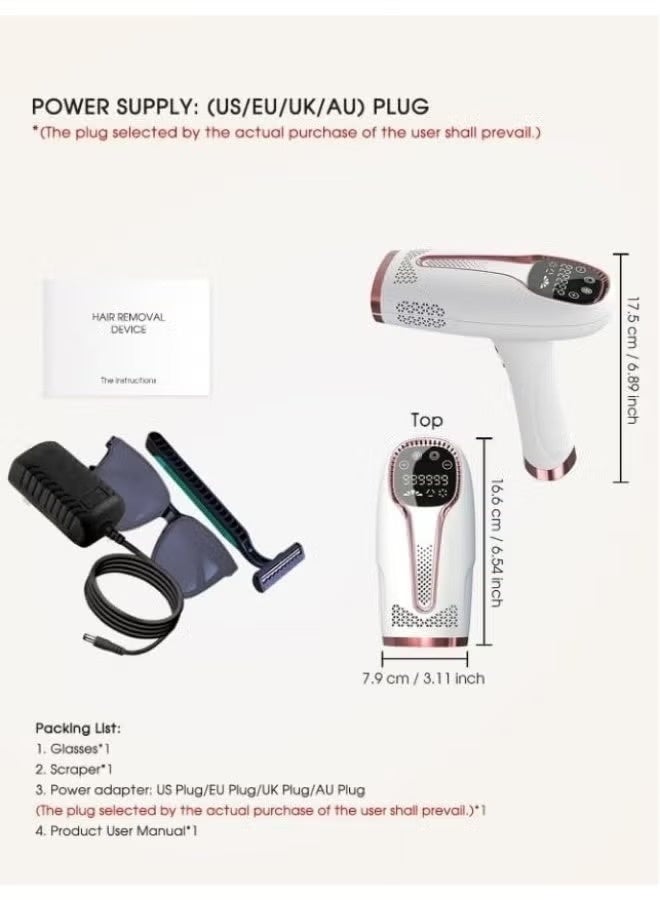 IPL Home Laser Hair Removal Device with Ice Cooling – 5 Energy Levels Painless Permanent Reduction - Image 5