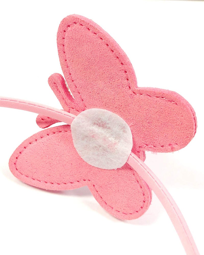 Bowbear Crystal Party Headband, Pink Butterfly - Image 3