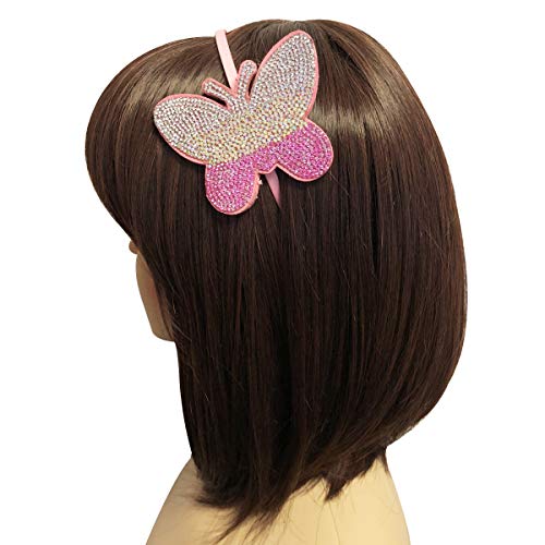 Bowbear Crystal Party Headband, Pink Butterfly - Image 5