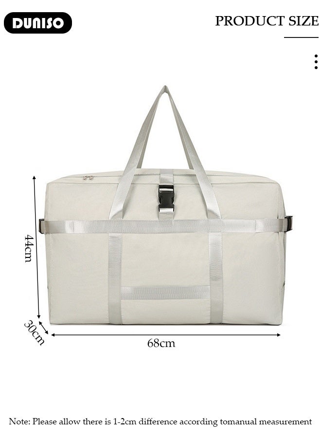 DUNISO Storage Bag for Moving House Oxford Waterproof Moving Bags with Handles Unisex Adults Duffel Bag Waterproof Carry on Weekend Overnight Storage Bag for Airline, Travel, Camping, Moving, Black, Hand Luggage - Image 2