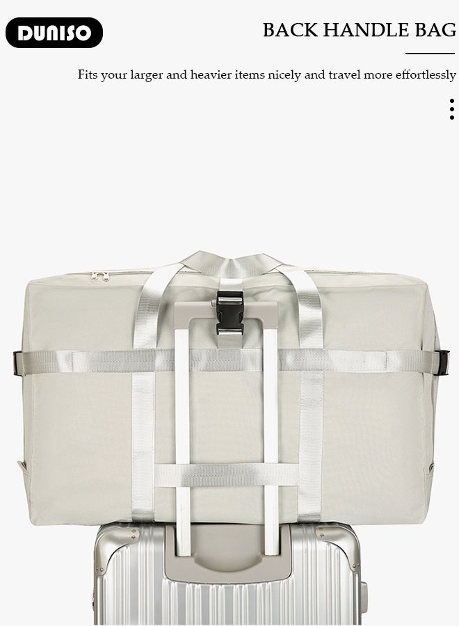 DUNISO Storage Bag for Moving House Oxford Waterproof Moving Bags with Handles Unisex Adults Duffel Bag Waterproof Carry on Weekend Overnight Storage Bag for Airline, Travel, Camping, Moving, Black, Hand Luggage - Image 5