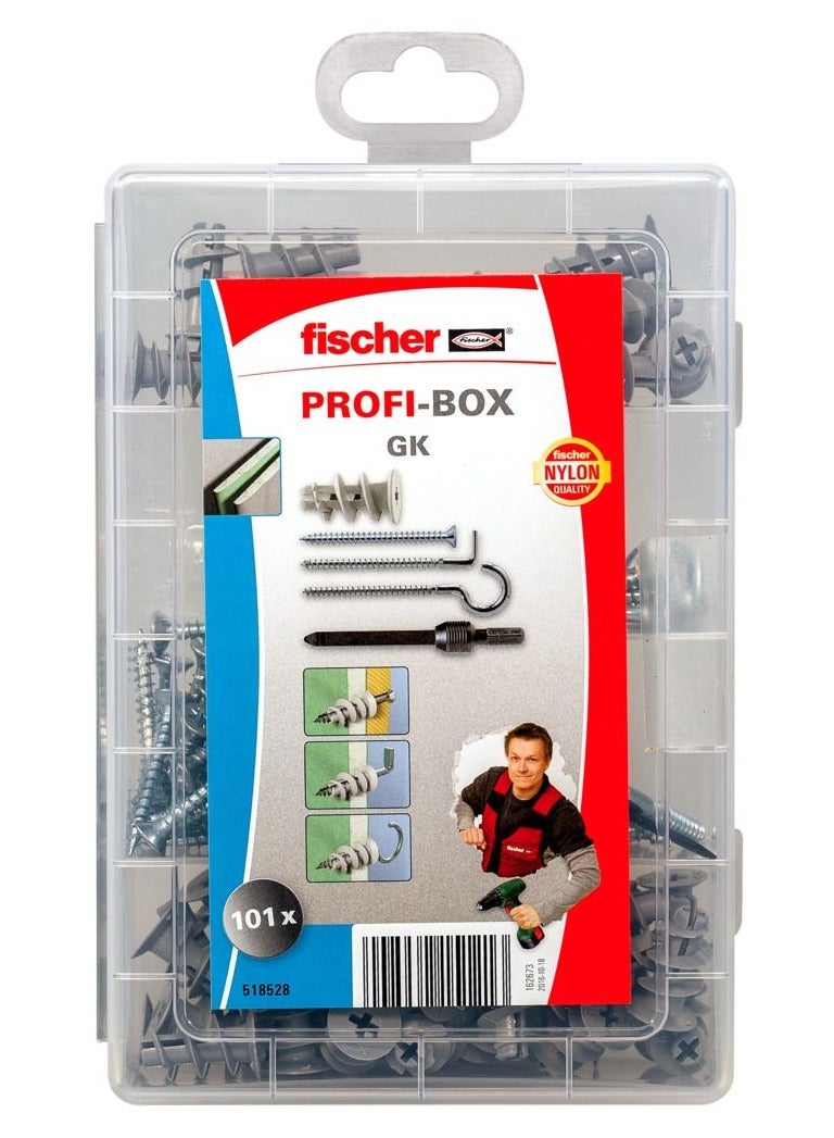 Fischer PROFI-BOX - GK Plugs + Screws Various Sizes 100pcs