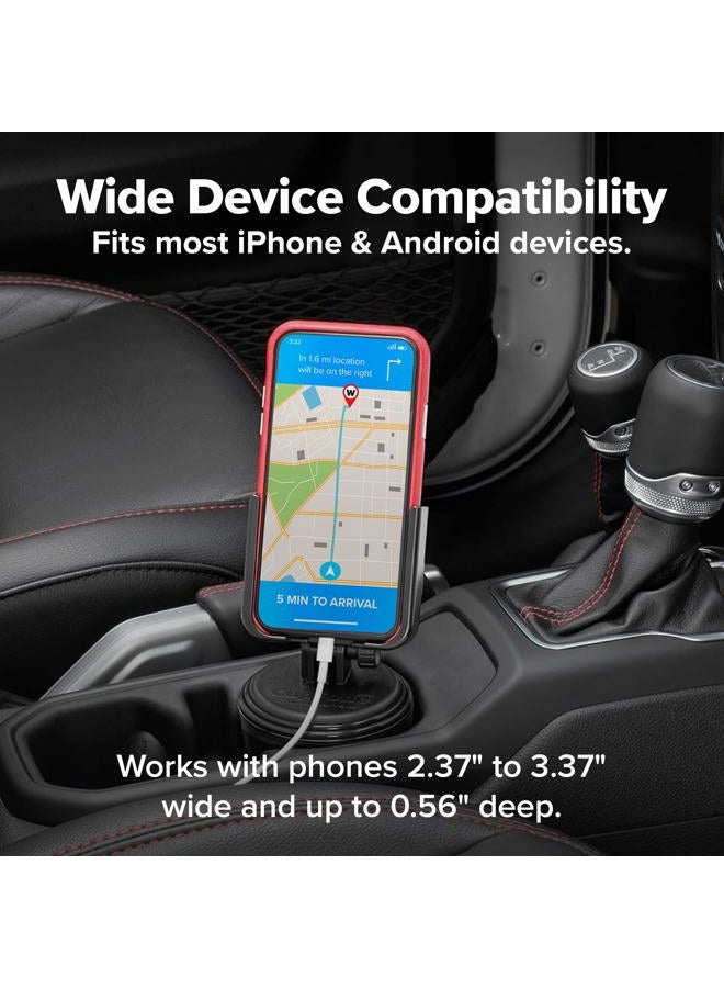 WeatherTech CupFone Universal Cup Holder for Car Phone Mount Automobile Cradle Compatible with iPhone and Cell Phones - Image 4