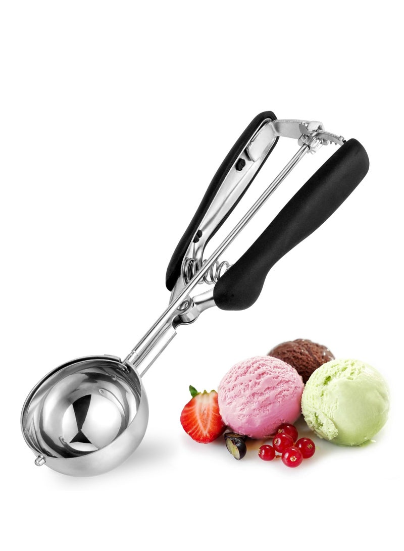 Large Cookie Scoop 3 Tbsp Professional Stainless Steel Ice Cream Scoop 3/4/5cm Cupcake Scoop Muffin Scoop for Baking Good Soft Grips Quick Trigger Release (3 Tablespoon) - Image 2