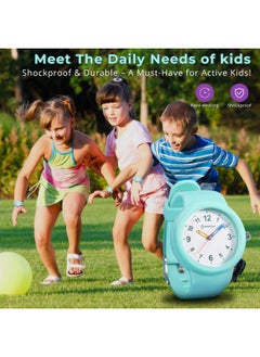 Adando Adando Kids Analog Watch Waterproof Wrist Watch Quartz Minimalist Watches with Soft Band Silicone Strap Learning Time Children Watch Easy to Read for Girls Boys Birthday Gifts  - Image 3