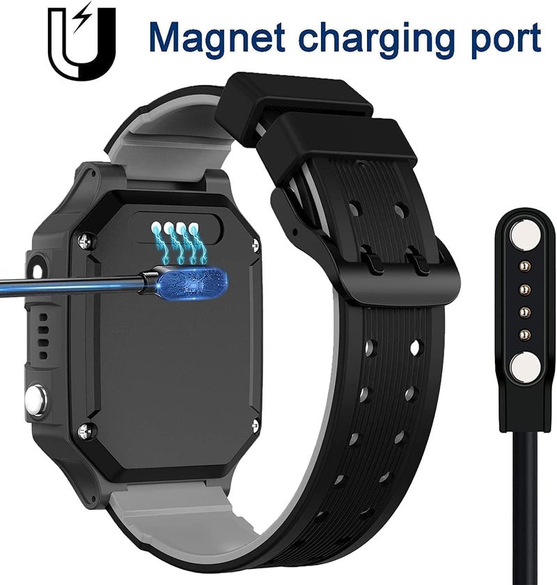 Charging Cable (Magnetic) (4 Pin for Smart Watch/Fitness Tracker, 7.62mm Pin)