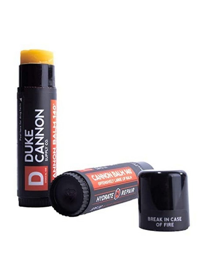 Duke Cannon Supply Co. Tactical Lip Protectant Cannon Balm 140 For Men (Blood Orange Mint) Multipack Superior Performance, Heavyduty, Spf 30, Large Balm For Hard Working Men, 0.56 Oz (3 Pack)  - Image 4