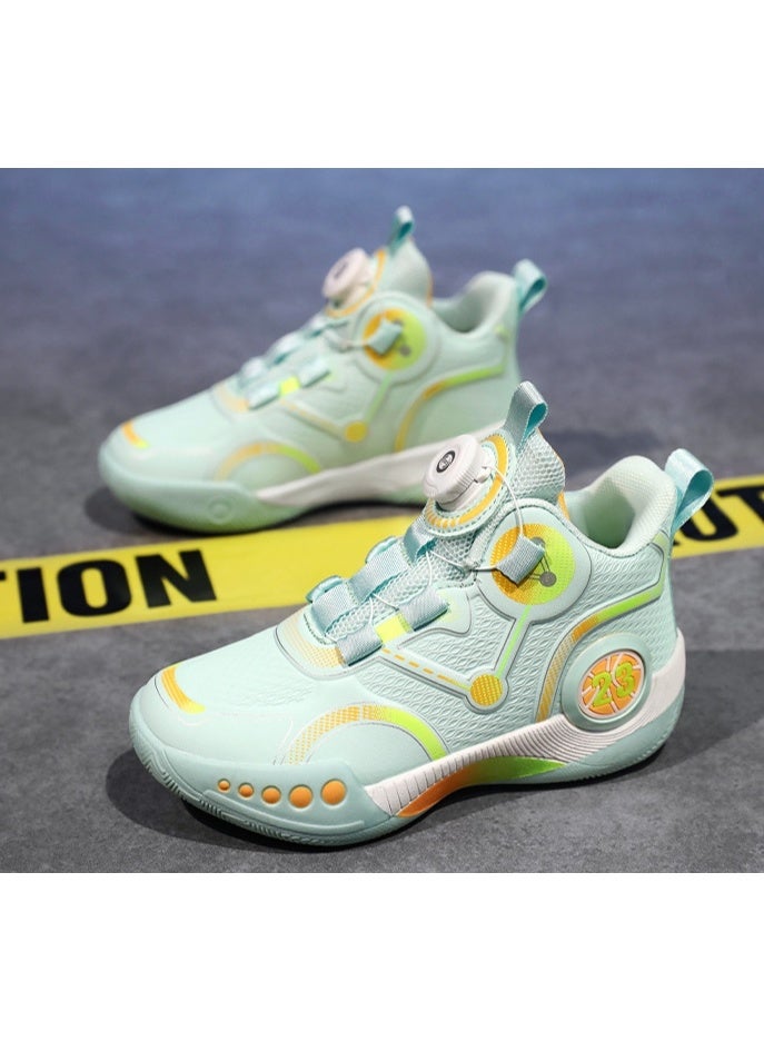 NIBEMINENT Children's Sneakers Kid's Professional Practical Training Basketball Shoes Non-slip Shock-absorbing Running Sports Shoes - Image 2