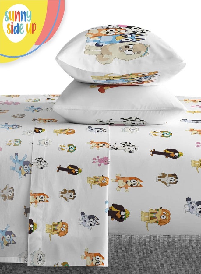Sunny Side Up Bluey & Friends Full Comforter Set - 7 Piece Kids Bedding Includes Comforter, Sheets & Pillow Cover - Super Soft Microfiber Bed Set - Image 5