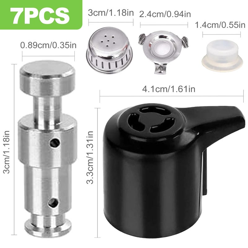 CeroDimo Universal Pressure Cooker Steam Release Valve and Float Valve Replacement with Silicone Caps, Compatible with 3, 5, 6, 8 Quart Models â€“ Pressure Cooker Accessories and Replacement Parts - Image 2