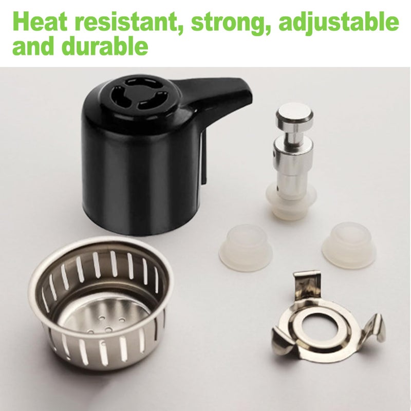 CeroDimo Universal Pressure Cooker Steam Release Valve and Float Valve Replacement with Silicone Caps, Compatible with 3, 5, 6, 8 Quart Models â€“ Pressure Cooker Accessories and Replacement Parts - Image 5