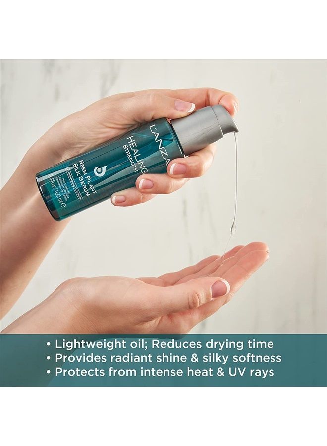 L'anza سيروم الشفاء الفائز بجائزة نبات النيم، يغذي ويصلح ويعزز لمعان وقوة الشعر للحصول على مظهر حريري مثالي، لجميع أنواع الشعر (3.4 أونصة سائلة) - Image 2