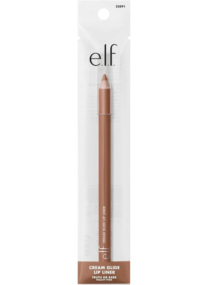 elf cosmetics Cream Glide Lip Liner Truth or Bare - Peachy Pink - Image 3
