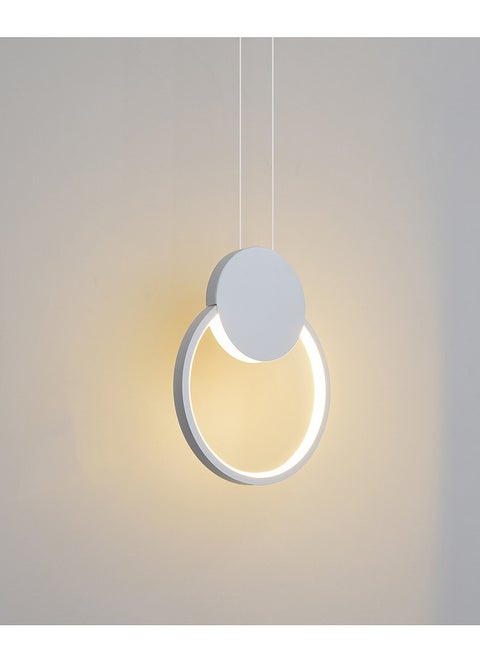 LED Hanging Chandelier Modern Simple Ring LED Hanging Lamp Single Head Round Design Chandelier for Living Room Foyer Hallway Bar Kitchen