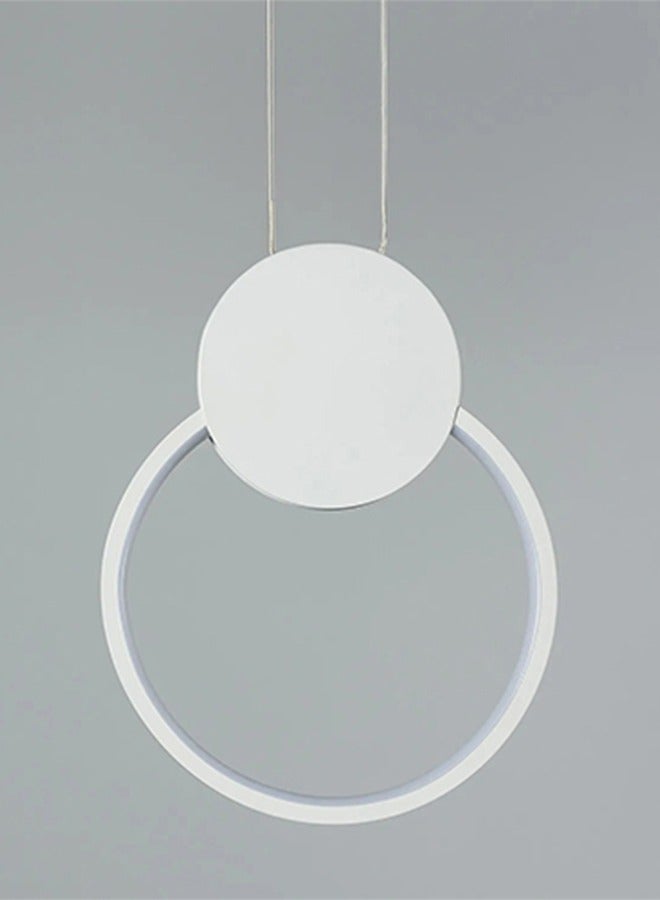 Best Power LED Hanging Chandelier Modern Simple Ring LED Hanging Lamp Single Head Round Design Chandelier for Living Room Foyer Hallway Bar Kitchen - Image 2