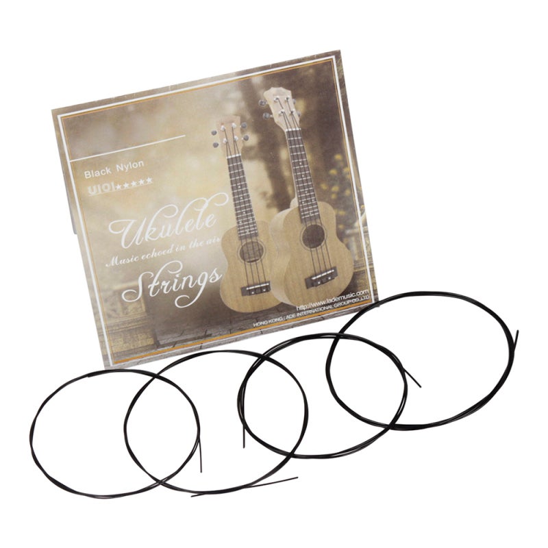 Ukulele String Set: 4pcs Black High-quality Nylon Strings - Clear Bright Sounds Replacement Strings for Ukulele Owners - Image 4
