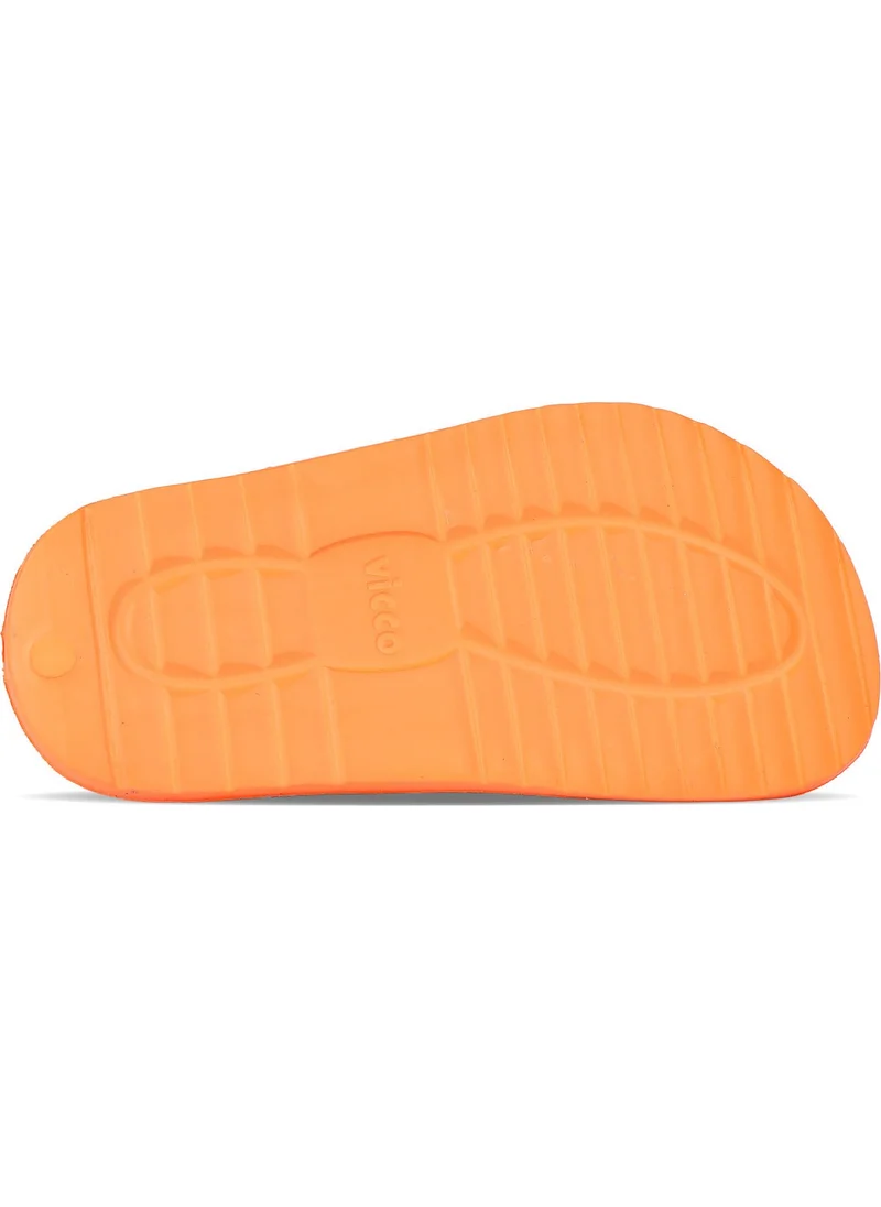 VICCO Gibli II Printed Baby Boy Orange Slippers