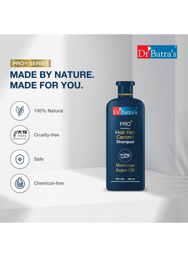دكتور باترا شامبو برو + للتحكم في تساقط الشعر، 350 مل، شامبو زيت الأرغان المغربي للتحكم في تساقط الشعر، عبوة من قطعتين - Image 3