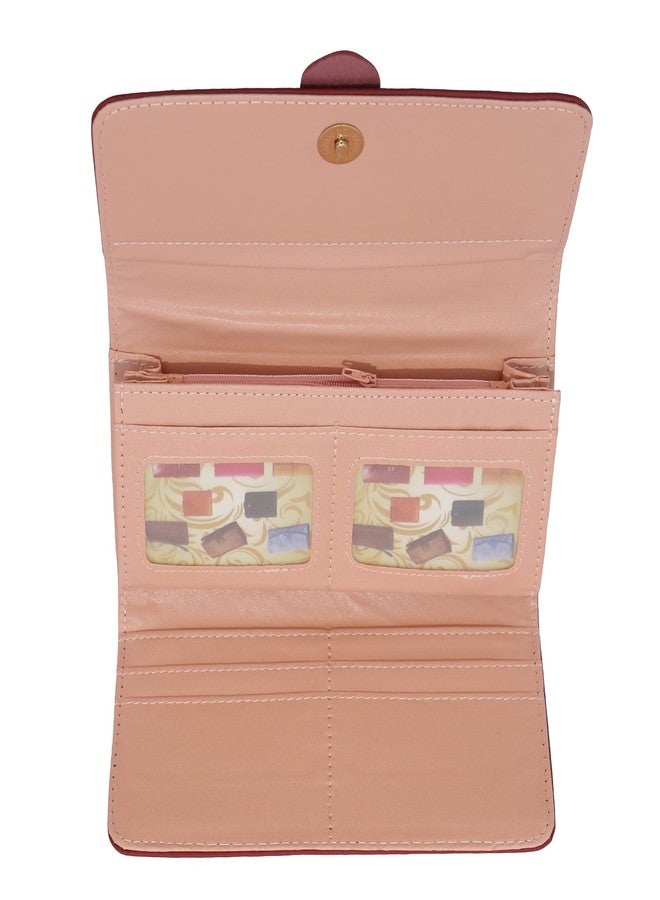 Hawai Stylish PU Leather Light Weight Beautifully Designed Wallet for Women Girls LW747 - Image 3