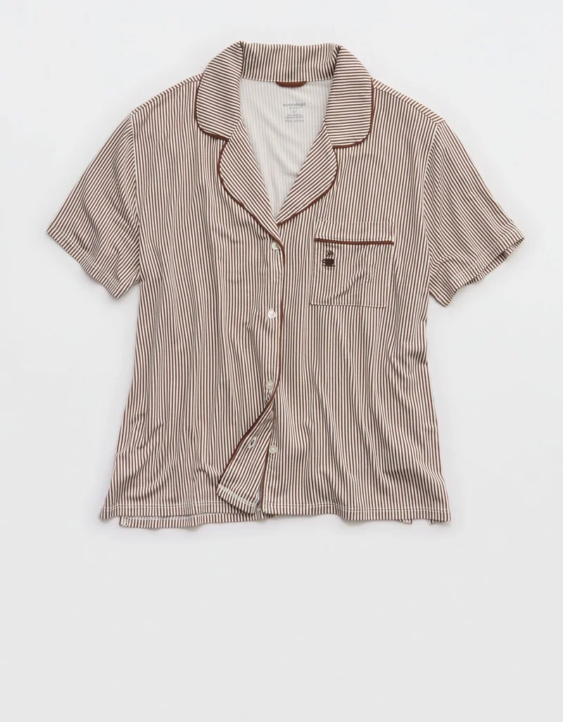 Aerie  Aerie Real Soft® Short Sleeve Pajama Shirt for Women | Best Price UAE