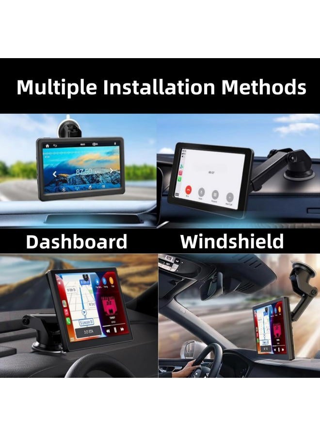 Epronic Flexible Dashboard Suction Cup Bracket Mount for Carplay Screen Monitor, Compatible with Most 7Inch 9Inch 9.3 Inch 10.26 Inch Portable Monitor Cell Phone Windshield Suction Cup Mount - Image 2