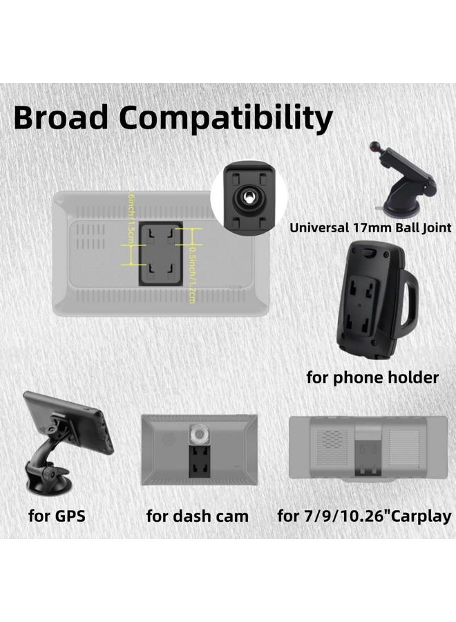 Epronic Flexible Dashboard Suction Cup Bracket Mount for Carplay Screen Monitor, Compatible with Most 7Inch 9Inch 9.3 Inch 10.26 Inch Portable Monitor Cell Phone Windshield Suction Cup Mount - Image 4