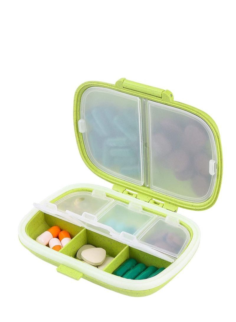 Pill Organizer Case Portable Daily Travel Medicine Reminder Box for Your Pills, Medications, Supplements, Vitamins and Fish Oils, Organiser