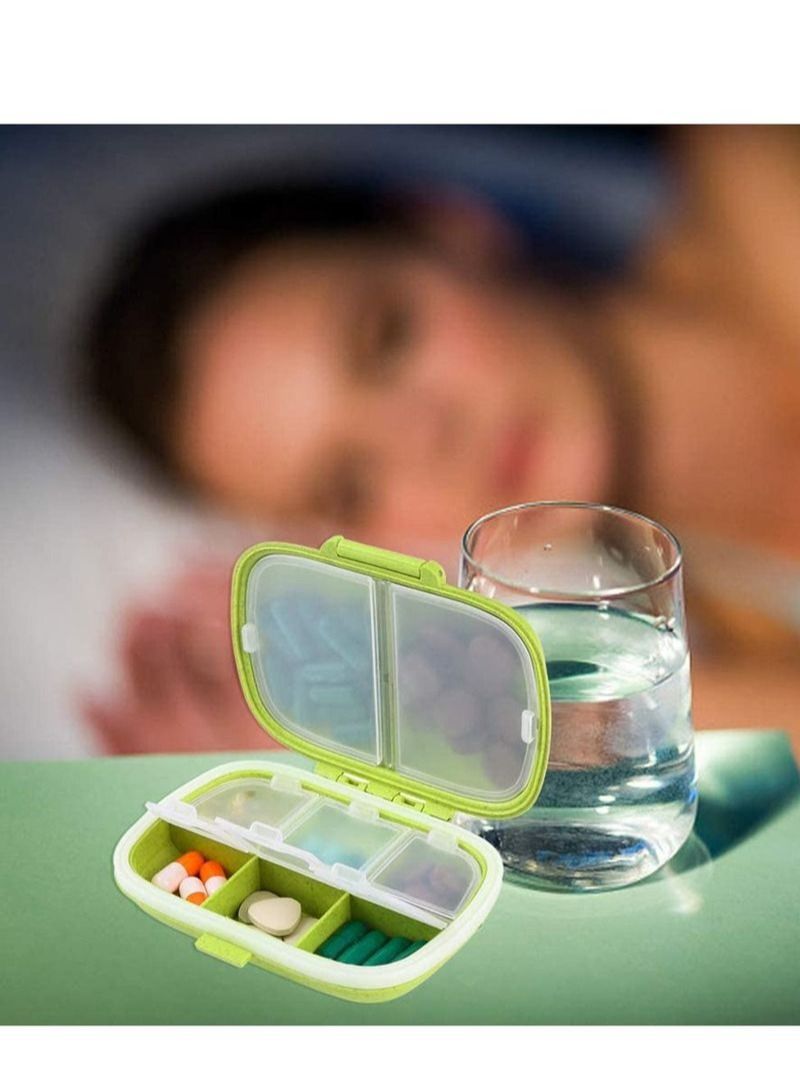 Pill Organizer Case Portable Daily Travel Medicine Reminder Box for Your Pills, Medications, Supplements, Vitamins and Fish Oils, Organiser
