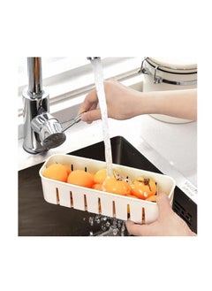 Spaceshoop Divided Food Storage Container with Lid, Clear Plastic Fridge Organizer Box with Handle, 2 Compartments  - Image 2
