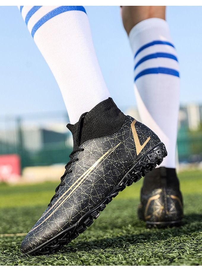 SKT Shiketro Men's Football Shoes Hard Ground Football Shoes Outdoor and Indoor Professional Youth Boys' Football Shoes Men's and Women's Football Shoes  - Image 2