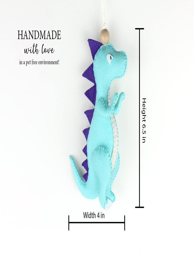 AGD Handmade T-rex Dinosaur Stuffed Hanging Toy, Dinosaur Kid Room Nursery Decor, Birthday Party Return Gift, Dino Charm, Baby Crib Hanging Decorations, Stroller Toys (T-rex Dinosaur) - Image 3