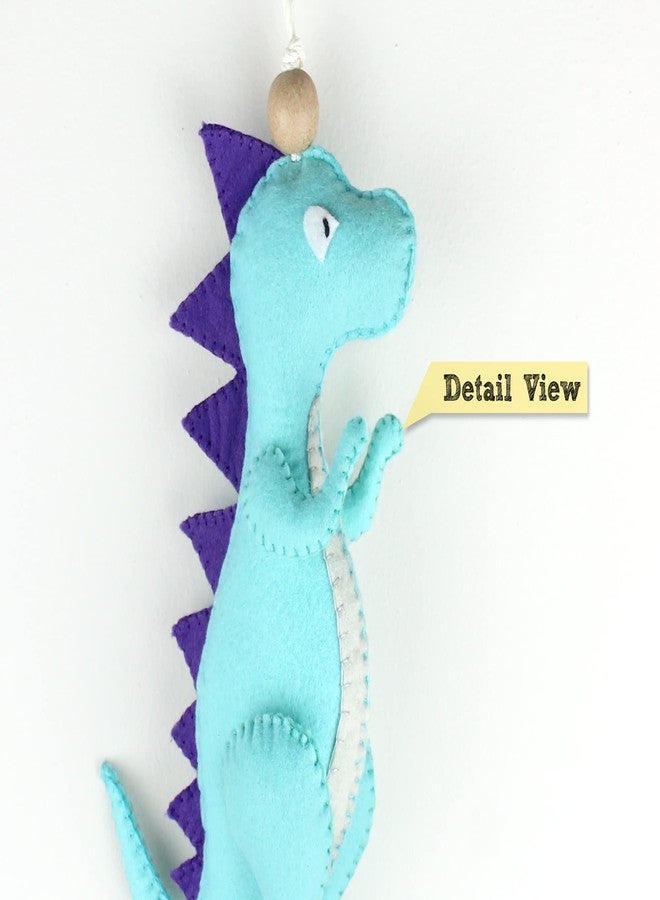 AGD Handmade T-rex Dinosaur Stuffed Hanging Toy, Dinosaur Kid Room Nursery Decor, Birthday Party Return Gift, Dino Charm, Baby Crib Hanging Decorations, Stroller Toys (T-rex Dinosaur) - Image 4