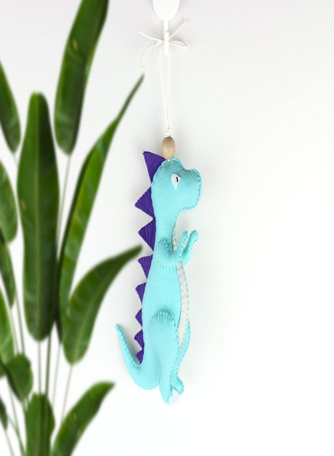 AGD Handmade T-rex Dinosaur Stuffed Hanging Toy, Dinosaur Kid Room Nursery Decor, Birthday Party Return Gift, Dino Charm, Baby Crib Hanging Decorations, Stroller Toys (T-rex Dinosaur) - Image 2