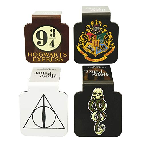 Ata-Boy Harry Potter Assortment #1 Set of 4 1" Magnetic Page-Top Bookmarks - Image 1