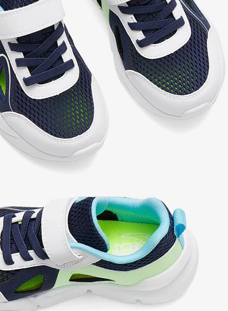 Anta Blue/Green/White Kids AirFlow Runner – Lightweight Breathable Sports Sneakers for Men | Best Price UAE