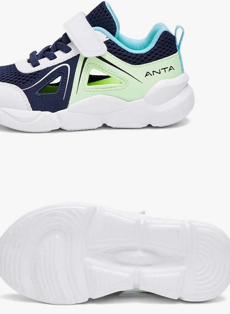 Anta Blue/Green/White Kids AirFlow Runner – Lightweight Breathable Sports Sneakers for Men | Best Price UAE