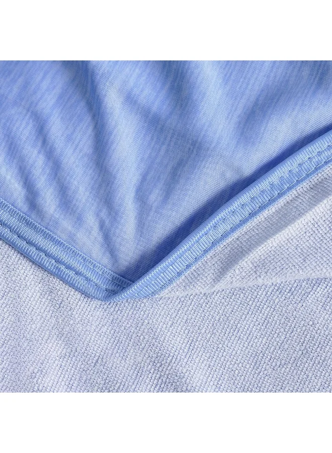 DANUBE HOME SS25 Arctic Cool Double Cooling Blanket - Blue 220x240 cm | Super King Size | 100% Polyester | Ideal For Hot Sleepers & Summer Nights